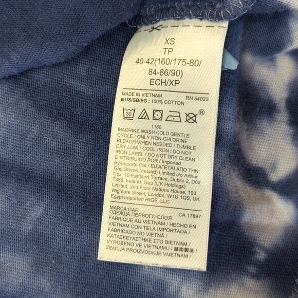 Two Tank Tops XS/S Gap and Route 66 Tie Tied Blue Orange Striped - Picture 12 of 15